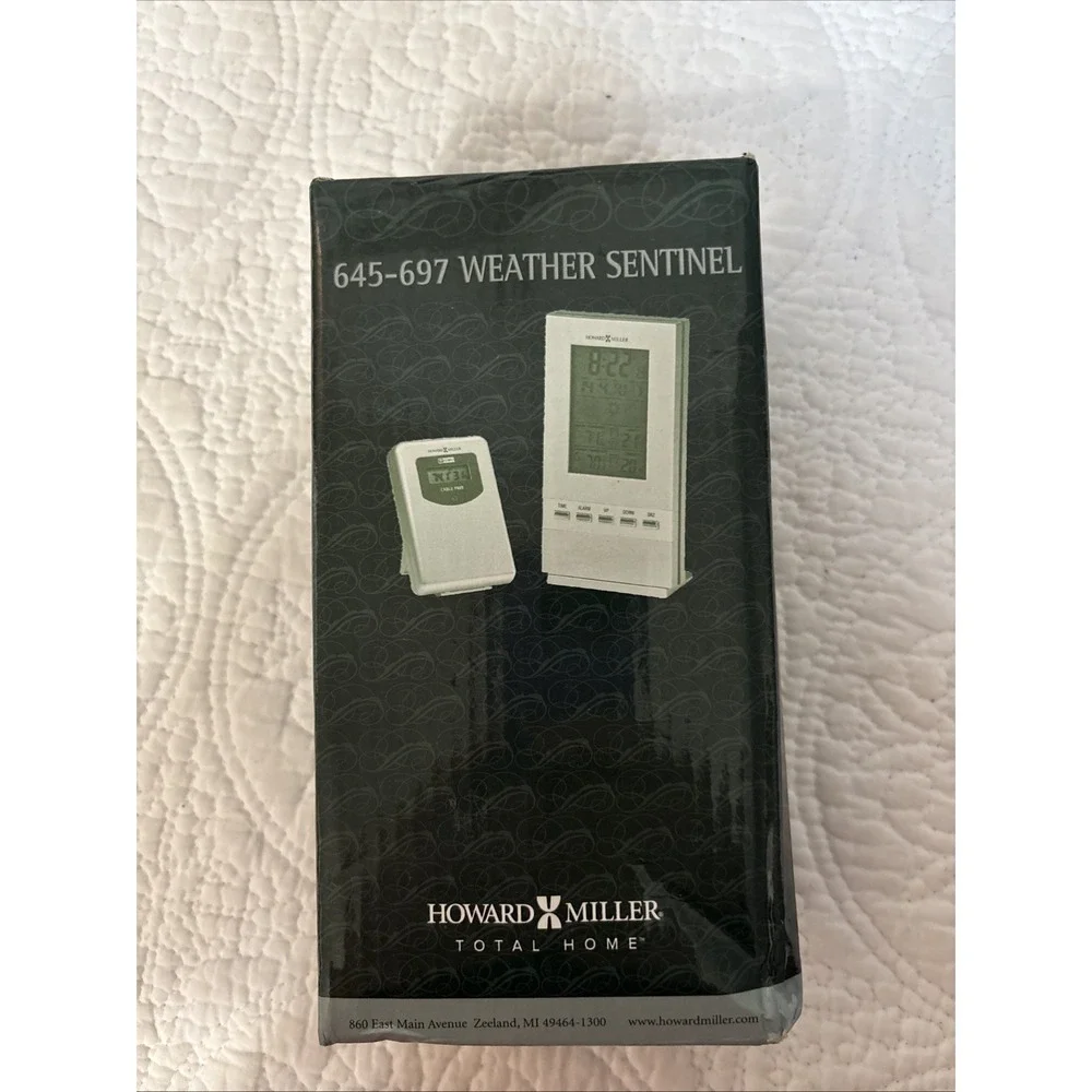 Howard Miller Total Home 645–697 Weather‎ Sentinel clock Open Box